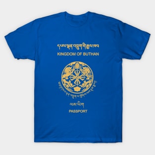 Bhutan passport T-Shirt